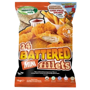 CHICKEN INNER FILLET BATTERED MEADOW 1 KG