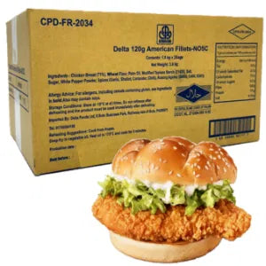 DELTA CHICKEN FILLET BURGER 30X120G
