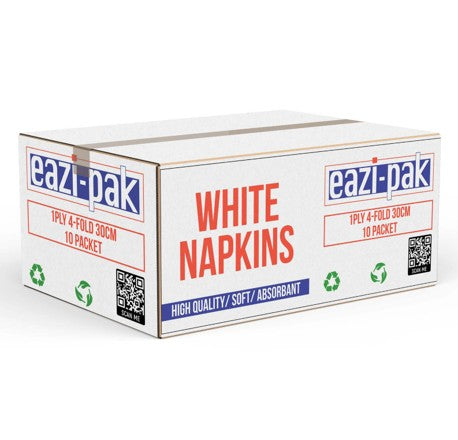 EP 1PLY NAPKINS 30CM WHITE