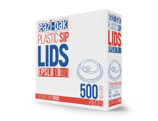 BLACK LIDS 8 OZ 500 PCS