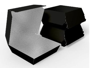 EP BLACK BURGER BOX WITH FOIL