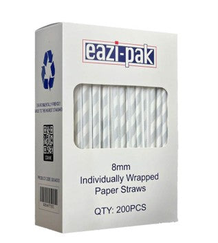 EP PAPER STRAWS 8 X 230 MM