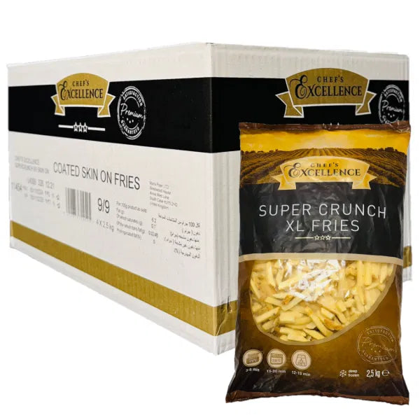 FRIES 9 X 9 PARS SKIN ON 4 X 2.27 KG