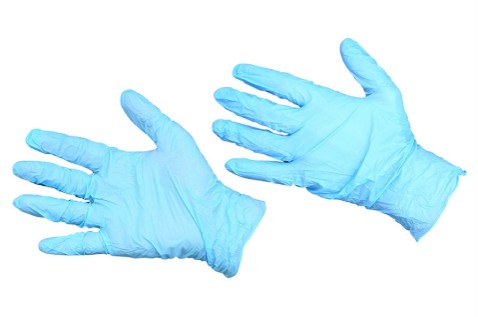 GLOVES BLUE DISPOSABLE LARGE