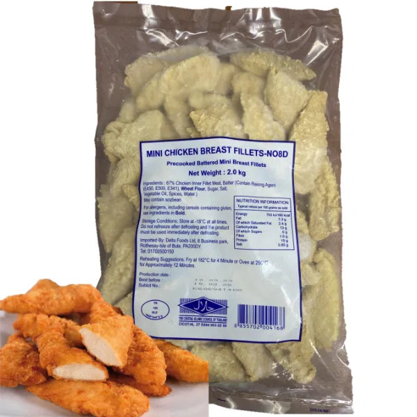 MINI FILLETS CHICKEN BATTERED DELTA 2 KG