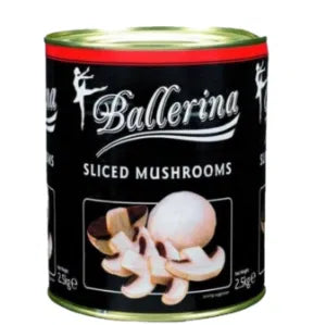 MUSHROOMS SLICED TIN 2.5 KG