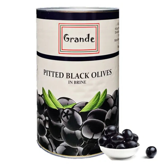 OLIVES BLACK WHOLE PITTED TIN 4.1 KG