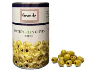 OLIVES GREEN WHOLE PITTED TIN 4 KG