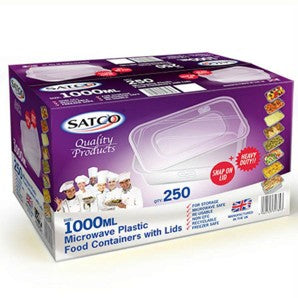 SATCO 1000 MICROWAVE ABLE CONTAINERS