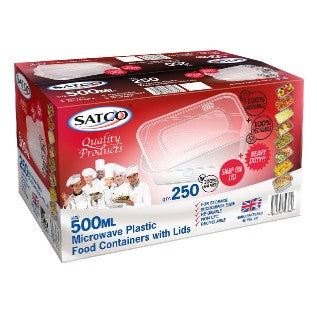 SATCO 500 MICROWAVE ABLE CONTAINERS