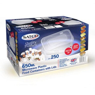SATCO 650 MICROWAVE ABLE CONTAINERS