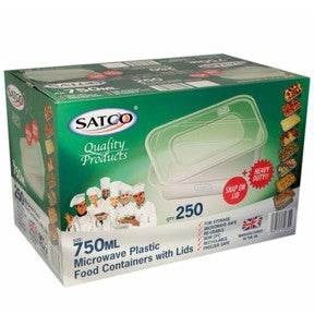 SATCO 750 MICROWAVE ABLE CONTAINERS