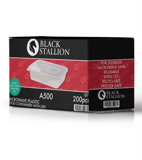 STALLION 500 MICROWAVEABLE CONTAINERS